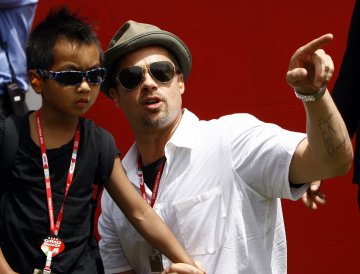 Брад Пит и Мадокс; Снимка: Reuters 