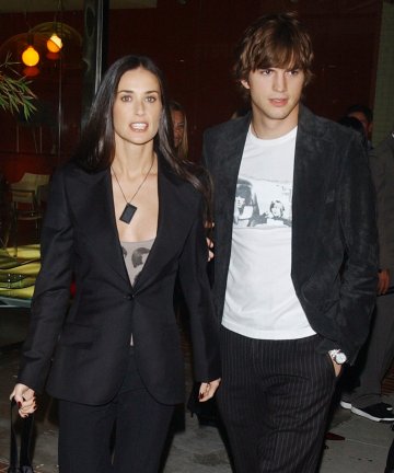 Деми и Аштън през 2003 година; Снимка: Ruters 