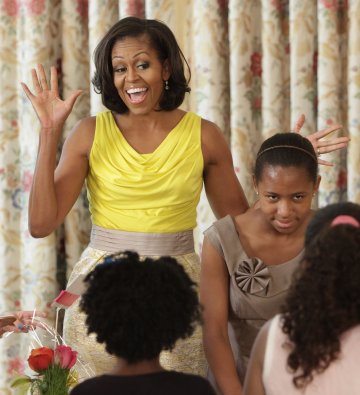 Кой би предположил, че Мишел е толкова ревнива? Снимка: Reuters