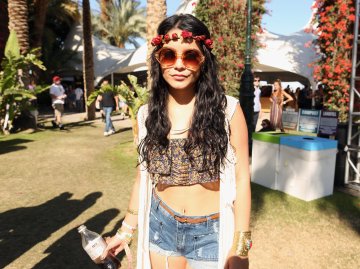 Ванеса Хъджинс по време на фестивала Coachella през 2013. Снимка: Getty