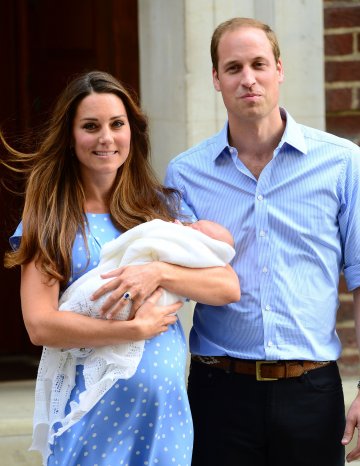 Кейт, Уилям и новороденото им момченце, Снимка: Splash news