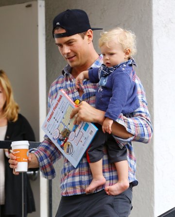 Джош и синът му Аксел; Снимка: Splash News