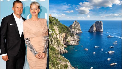 Лятото на звездите: Кейти Пери и Орландо Блум събират тен на остров Капри