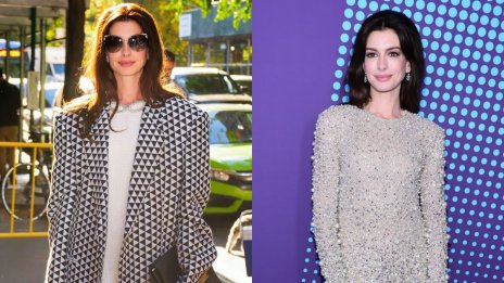 Стилна есен – Ан Хатауей ни вдъхновява с блейзър и рокля