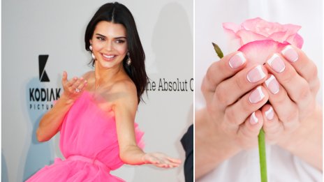 Зимен маникюр в бял цвят – Кендъл Дженър с нежна идея