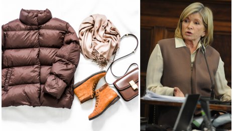 Есенна мода – Марта Стюарт с удобно пухено яке