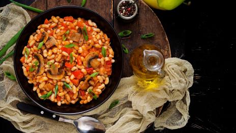 Коледни пости: Боб с гъби