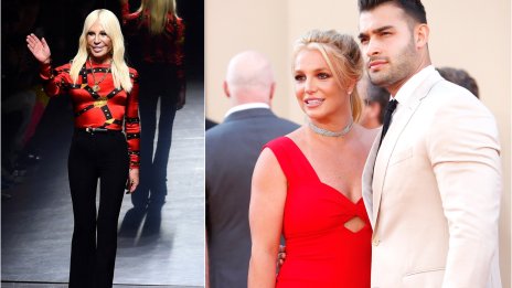 Донатела Версаче на гости на Бритни Спиърс