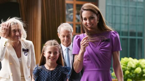 Кейт Мидълтън се появи за първи път на Уимбълдън заедно с принцеса Шарлот