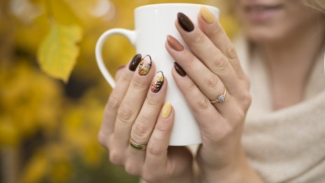 Есенен маникюр: 5 идеи с пейзажи 