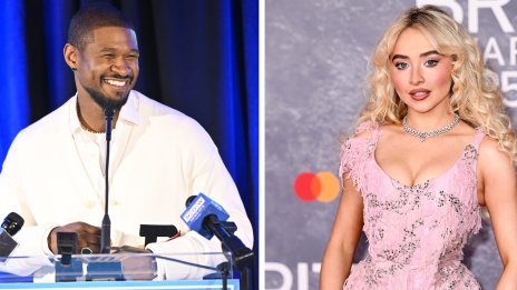 Ъшър се извини на бащата на Сабрина Карпентър за неприличен жест към певицата