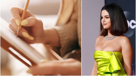 Зимен маникюр – Селена Гомес с идея в нестандартен цвят