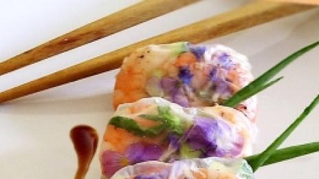 Скариди в оризови кори