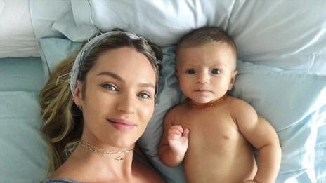 4-месечният син на Кандис шокира с „бицепси“