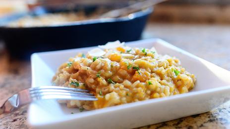 Ризото с тиква и пармезан