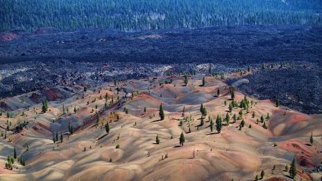 Цветните дюни в националния парк Ласен Вулканик