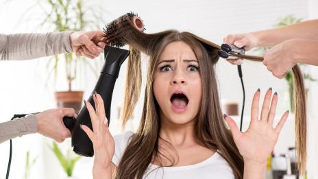 Честото използване на преса изсушава косата