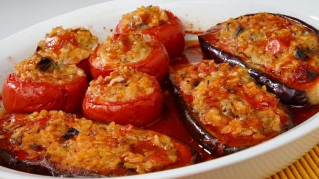 Патладжани с домати и ориз