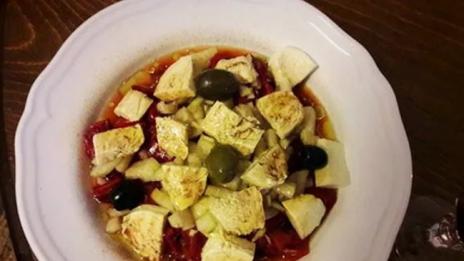 Салата с печени пиперки