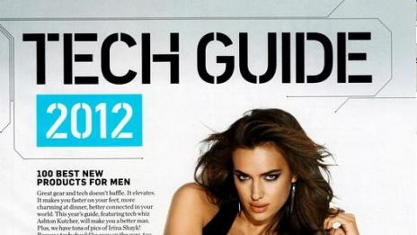 Ирина Шейк представя по женски мъжките джаджи