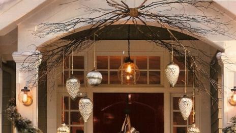 Коледни декорации за врата