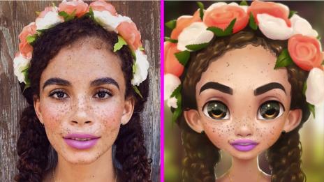 Като героите от Дисни: Жена гримира по уникален начин