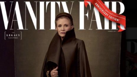 Кари Фишър се появи на корицата на Vanity Fair