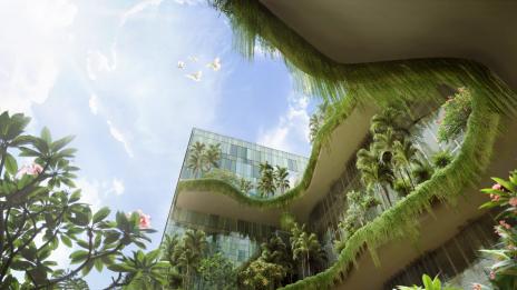 „Зеленият“ небостъргач Park Royal в Сингапур