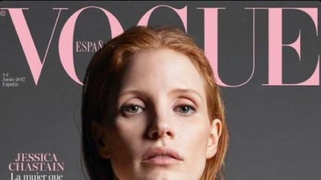 Джесика Частейн разкрива женствеността си пред Vogue