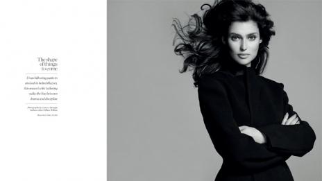 Първият брой на Porter показва стил в черно и бяло