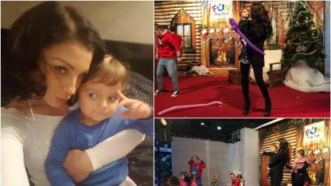 Емануела посрещна рождения ден на сина си в столичен мол