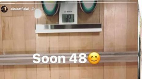 Алисия закова кантара на 46,1 кг