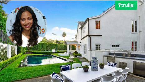 Зое Салдана купи имението на Кимора Лий Симънс