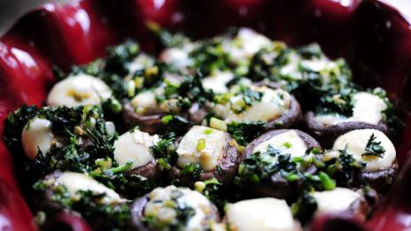 Гъби със сирене Бри