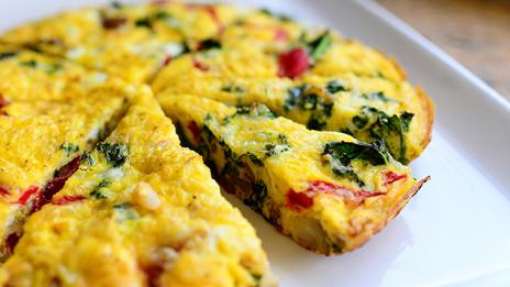 Фритата с картофи и чушки