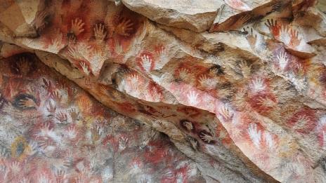 Пещерата на ръцете в Патагония