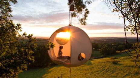 Кръгла палатка за приказен сън по-близо до звездите