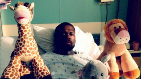 50 Cent влезе в болница