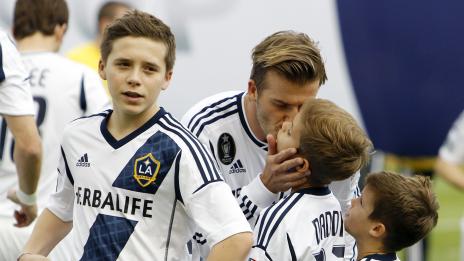 Синовете на Дейвид му помогнаха да се сбогува с Ел Ей Галакси