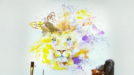 Разтопен сладолед се превръща в изкуство