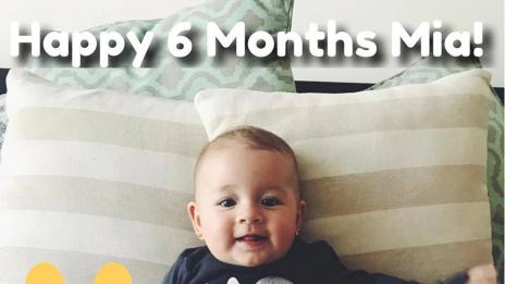 Щерката на Мика стана на 6 месеца, тя с носталгия по бременността