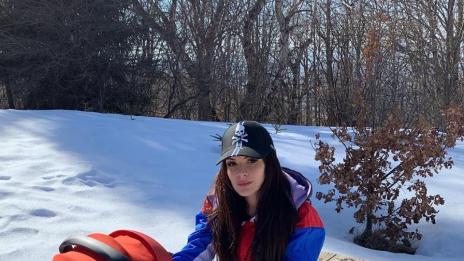 Преслава избяга от градския шум в планината