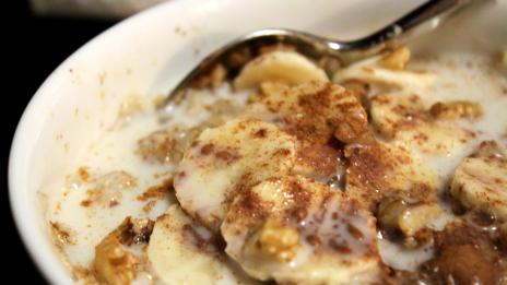 Бананова овесена каша