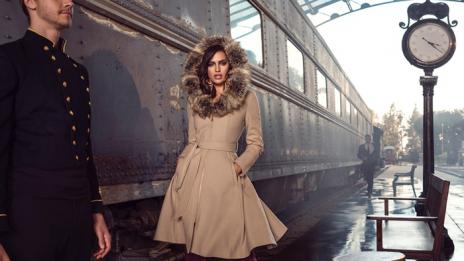 Ирина Шейк на гарата