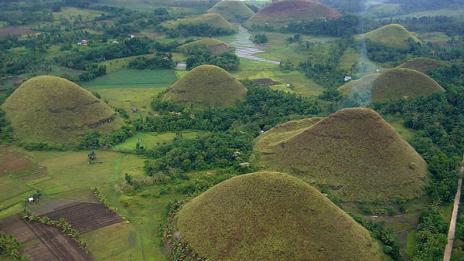 Шоколадовите хълмове в Бохол са красиви, но не и вкусни