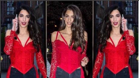 Амал Клуни събра погледите с небрежен стил