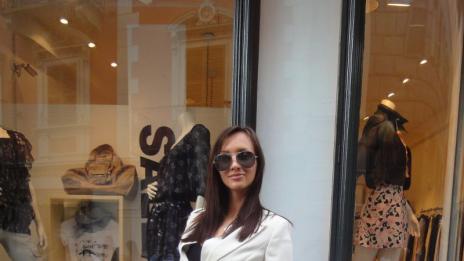 Юлия Юревич дефилира в Милано