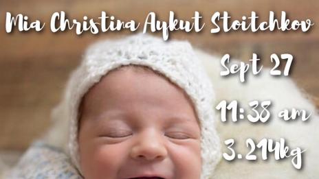 Щерката на Мика носи фамилията на дядо си – Стоичков