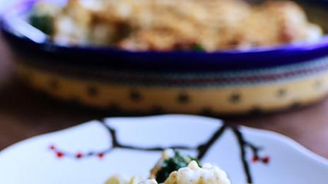 Броколи и карфиол с крема сирене