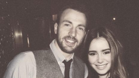 Крис Евънс и Лили Колинс са гаджета